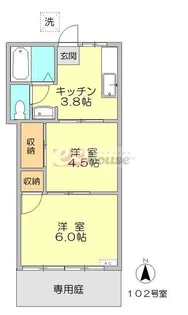 東京都中野区中野5【アパート】の間取り