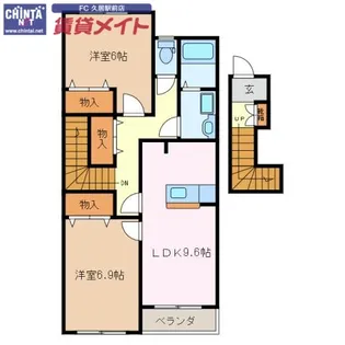 オリオン【2階】の間取り