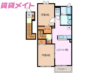 ゾネンブルーメ【2階】の間取り