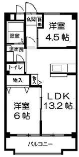 清水マンション2【2階】の間取り