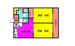 第3セシール水前寺【5階】の間取り