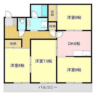 ベルメゾン和合【1階】の間取り