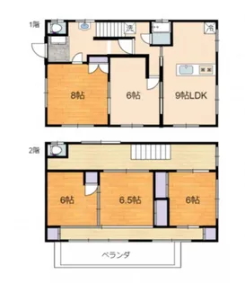 広島県広島市南区元宇品町【一戸建】の間取り