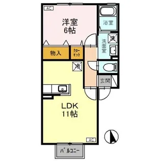 アン リヴィエール【2階】の間取り