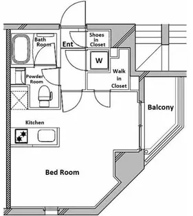 ガリシア新宿西落合【2階】の間取り
