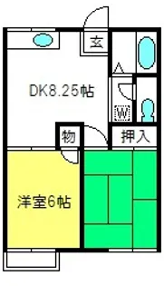 ベルゾーネC【2階】の間取り