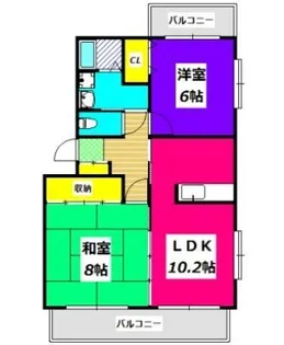 ノースウィング【2階】の間取り