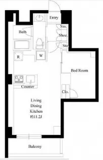 ラ・ミアカーサ中目黒【1階】の間取り