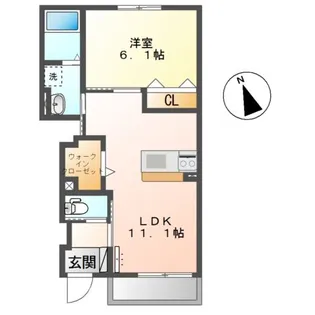 グランドアーク【1階】の間取り