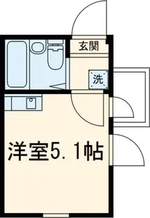 シャンティ北千住【2階】の間取り