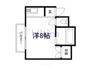 リバーハイツ深草【1階】の間取り