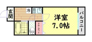 エクシード菅野【7階】の間取り