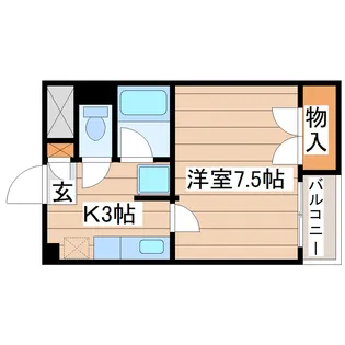 ブランメル宮町【3階】の間取り