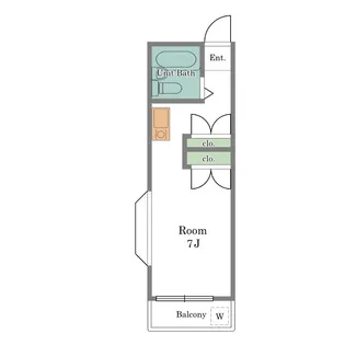ベルシェ祖師谷【1階】の間取り
