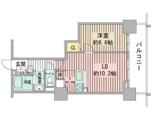 プライムアーバン札幌リバーフロント【22階】の間取り