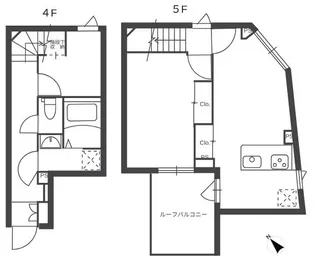東京都品川区荏原1【マンション】の間取り