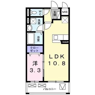 ハルミモザ【3階】の間取り