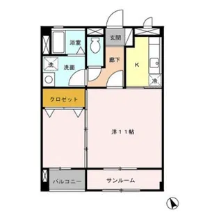 サンフラワー【2階】の間取り