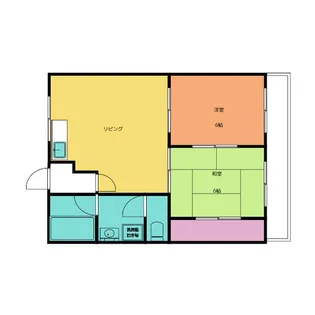 サンシティマンション【4階】の間取り