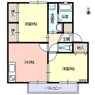 アーバンエンジェル【1階】の間取り