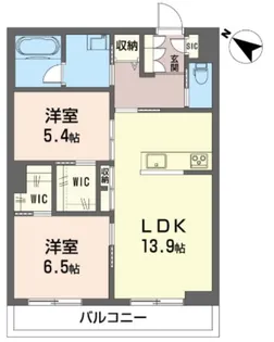 アスターミキ【3階】の間取り