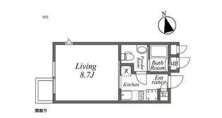 ARISTO白金高輪【4階】の間取り