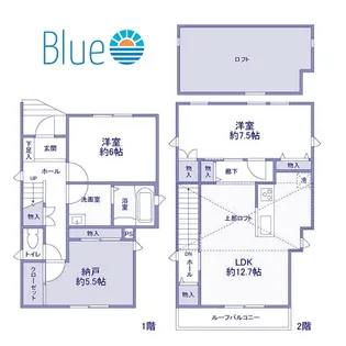 神奈川県茅ヶ崎市浜竹4【一戸建】の間取り