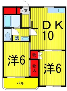 コーポ柳川【3階】の間取り