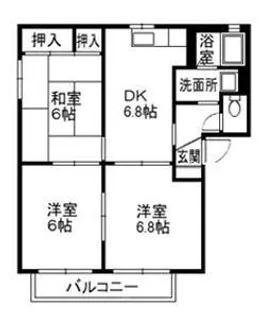 メゾン志津川 A・B・C棟【1階】の間取り