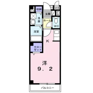 アクティブフロッグ【2階】の間取り