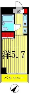 コスモ亀有V【12階】の間取り