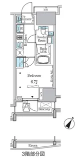ラテスト白金台【3階】の間取り