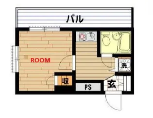 神奈川県横浜市神奈川区青木町【マンション】の間取り