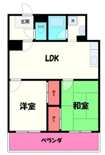 熊谷コーポビアネーズ【4階】の間取り