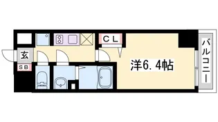 プレサンス神戸キュリオ【8階】の間取り