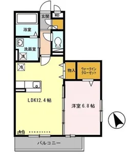 ヴァンベール森小路【2階】の間取り