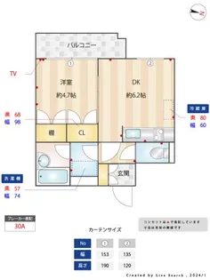 ティーズガーデン千駄ヶ谷【3階】の間取り