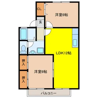 キングスガーデン【1階】の間取り