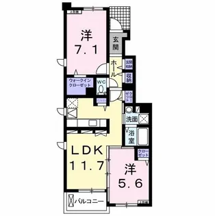 ビオーラ【1階】の間取り