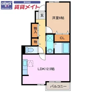 マレノワール A【1階】の間取り