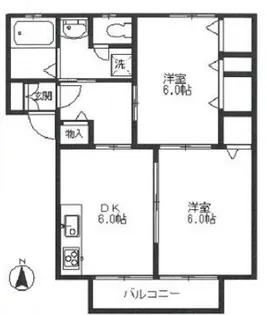 メゾンボヌールII【1階】の間取り