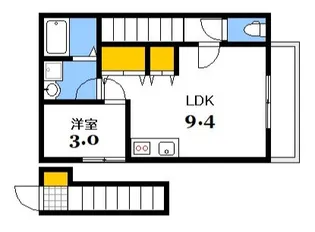 ロイヤルヴィラ向洋A【2階】の間取り