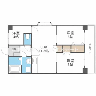 メゾンAメッツ【3階】の間取り