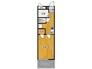 犬飼ハイツ浅間【2階】の間取り