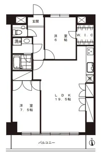 戸越ポイント【1階】の間取り