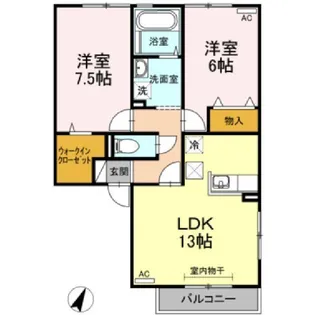 サンライト【1階】の間取り