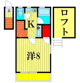 ミニフラット20【2階】の間取り