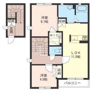 SHM アミプラーサ C【2階】の間取り