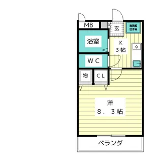 サンライズ【4階】の間取り