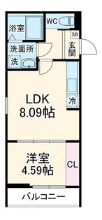 GRADUS大和田【1階】の間取り